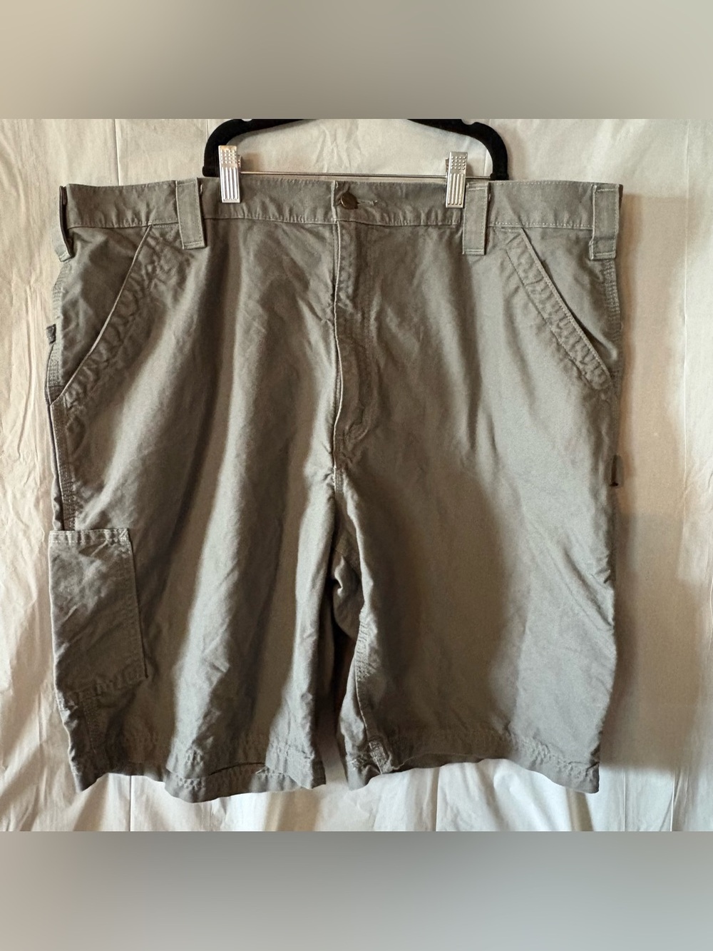 Carhartt Carpenter Style Shorts Sz 42 Gray Original Fit Cotton Pockets Summer